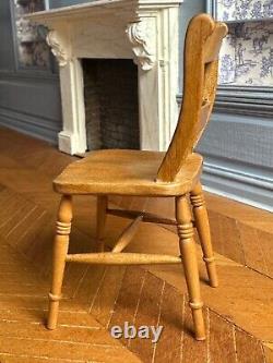 Dolls house miniature 112 ARTISAN'English cherry' chair by DAVID BOOTH