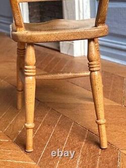 Dolls house miniature 112 ARTISAN'English cherry' chair by DAVID BOOTH