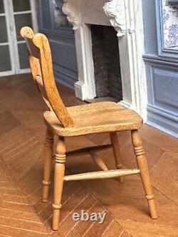 Dolls house miniature 112 ARTISAN'English cherry' chair by DAVID BOOTH