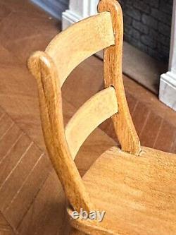 Dolls house miniature 112 ARTISAN'English cherry' chair by DAVID BOOTH