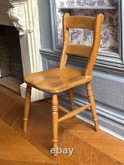 Dolls house miniature 112 ARTISAN'English cherry' chair by DAVID BOOTH