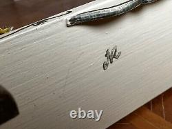 Dolls house miniature 112 ARTISAN French style Louis XV chaise longue