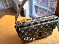 Dolls house miniature 112 ARTISAN Louis Vuitton bags x 2 + journal 2003