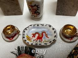 Dolls house miniature 112 ARTISAN Oriental job lot (1) sushi bonsai