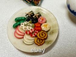 Dolls house miniature 112 ARTISAN Oriental job lot (1) sushi bonsai