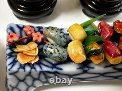 Dolls house miniature 112 ARTISAN Oriental job lot (2) sushi