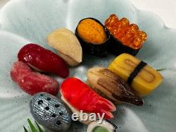 Dolls house miniature 112 ARTISAN Oriental job lot (2) sushi