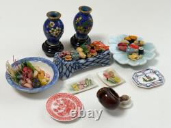 Dolls house miniature 112 ARTISAN Oriental job lot (2) sushi