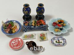 Dolls house miniature 112 ARTISAN Oriental job lot (2) sushi