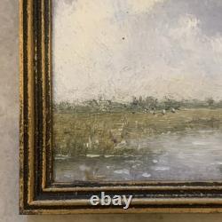 Dolls house miniature 112 ARTISAN Signed Landscape Oil Painting By Jan De Groot