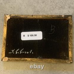 Dolls house miniature 112 ARTISAN Signed Landscape Oil Painting By Jan De Groot