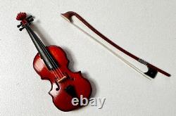 Dolls house miniature 112 ARTISAN Stradivarius violin by SJ Whitehouse 1989