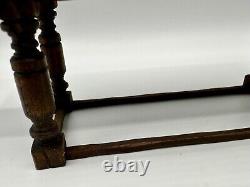 Dolls house miniature 112 ARTISAN Tudor dining table + benches