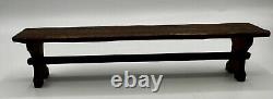 Dolls house miniature 112 ARTISAN Tudor dining table + benches