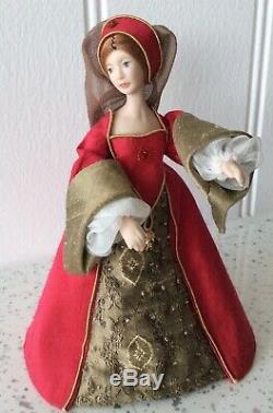 Dolls house miniature 112 ARTISAN Tudor lady doll by KATY SUE