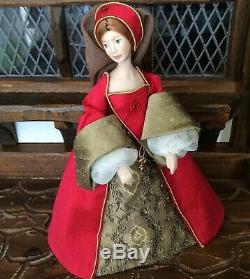 Dolls house miniature 112 ARTISAN Tudor lady doll by KATY SUE