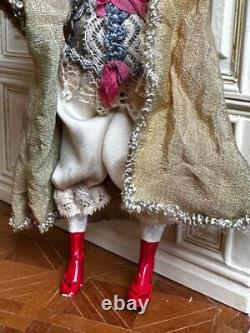 Dolls house miniature 112 ARTISAN Victorian lady doll in corset by JILL BENNETT