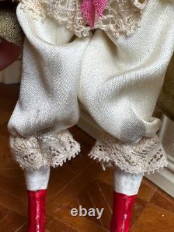 Dolls house miniature 112 ARTISAN Victorian lady doll in corset by JILL BENNETT