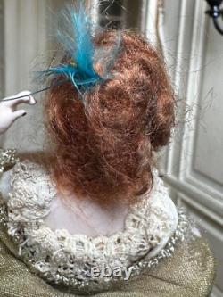 Dolls house miniature 112 ARTISAN Victorian lady doll in corset by JILL BENNETT