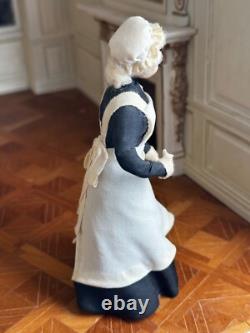Dolls house miniature 112 ARTISAN Victorian maid lady doll by JOY DEAN 2000