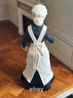 Dolls house miniature 112 ARTISAN Victorian maid lady doll by JOY DEAN 2000