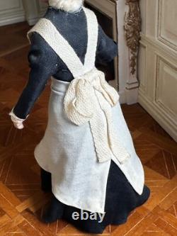 Dolls house miniature 112 ARTISAN Victorian maid lady doll by JOY DEAN 2000