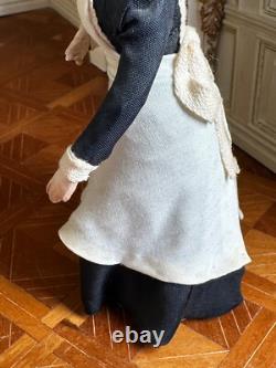 Dolls house miniature 112 ARTISAN Victorian maid lady doll by JOY DEAN 2000