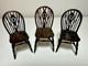 Dolls House Miniature 112 Artisan Windsor Chairs X 3 From The Singing Tree