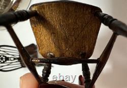 Dolls house miniature 112 ARTISAN Windsor chairs x 3 from THE SINGING TREE