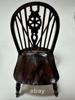 Dolls house miniature 112 ARTISAN Windsor chairs x 3 from THE SINGING TREE