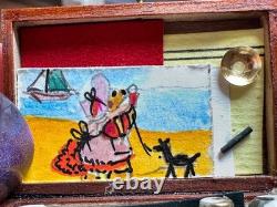 Dolls house miniature 112 ARTISAN artist's paintbox by GERMAIN CARIOU