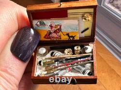 Dolls house miniature 112 ARTISAN artist's paintbox by GERMAIN CARIOU