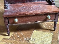 Dolls house miniature 112 ARTISAN bookshelf shelves by ESCUTCHEON