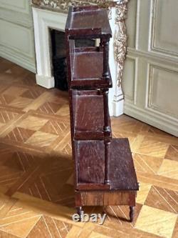 Dolls house miniature 112 ARTISAN bookshelf shelves by ESCUTCHEON