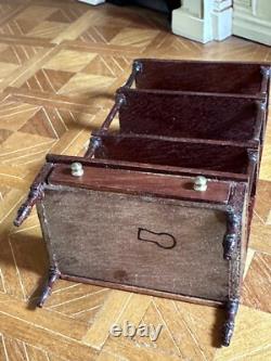 Dolls house miniature 112 ARTISAN bookshelf shelves by ESCUTCHEON
