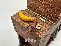 Dolls house miniature 112 ARTISAN boy doll + wooden desk