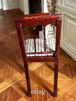 Dolls house miniature 112 ARTISAN chair by DENNIS JENVEY from THE SINGING TREE