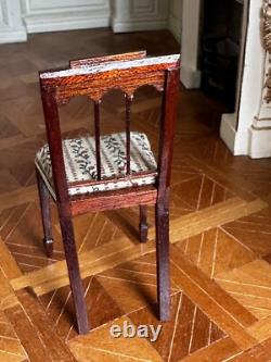 Dolls house miniature 112 ARTISAN chair by DENNIS JENVEY from THE SINGING TREE