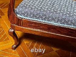 Dolls house miniature 112 ARTISAN chaise longue by LYNN PALMER 2014