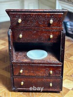 Dolls house miniature 112 ARTISAN chest of drawers / commode by JIM WHITEHEAD