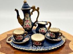 Dolls house miniature 112 ARTISAN coffee set by LIZ FOTHERGILL