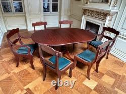 Dolls house miniature 112 ARTISAN dining table + six chairs