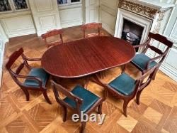 Dolls house miniature 112 ARTISAN dining table + six chairs