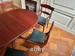 Dolls house miniature 112 ARTISAN dining table + six chairs