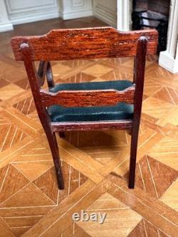 Dolls house miniature 112 ARTISAN dining table + six chairs
