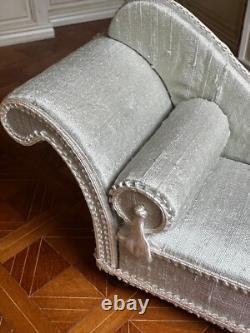 Dolls house miniature 112 ARTISAN elegant chaise longue