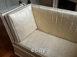 Dolls house miniature 112 ARTISAN elegant knoll sofa settee