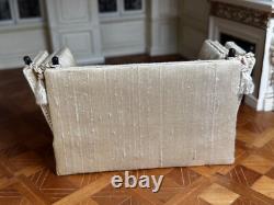 Dolls house miniature 112 ARTISAN elegant knoll sofa settee