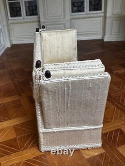 Dolls house miniature 112 ARTISAN elegant knoll sofa settee
