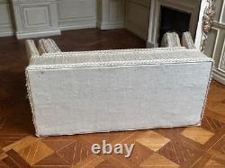 Dolls house miniature 112 ARTISAN elegant knoll sofa settee